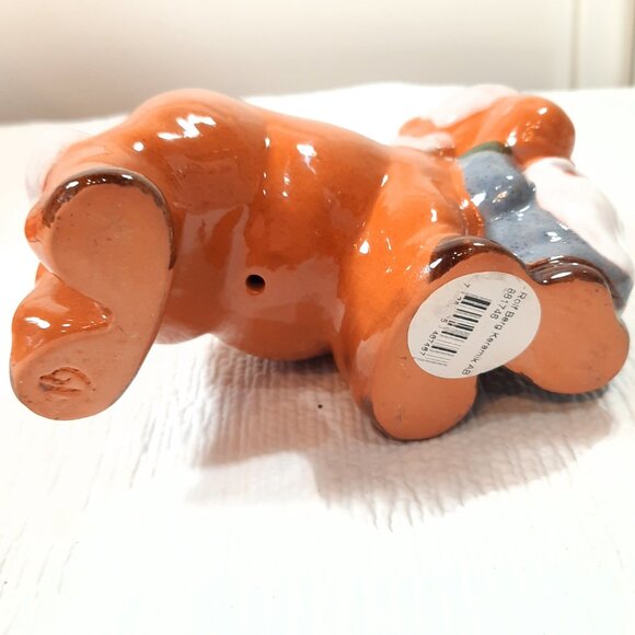 Rolf Berg Gnome & Horse Figurine Sweden folk art Glazed Terracotta Pottery decor - Picture 6 of 8